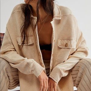 Free People Scout Jacket in Sand
